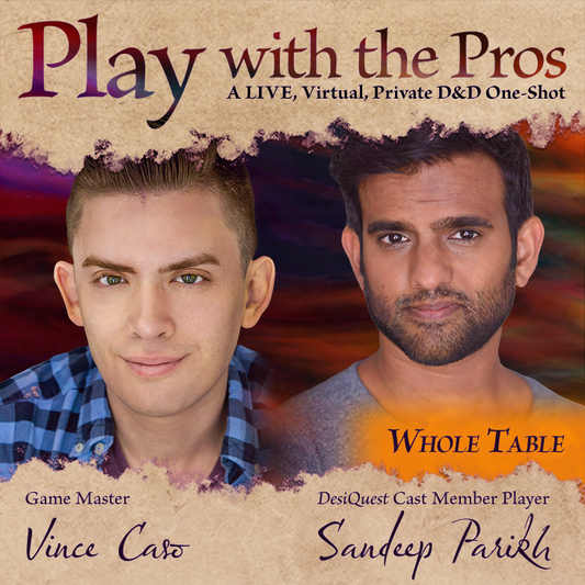 Live Play with GM Vince Caso & Player Sandeep Parikh - Whole Table