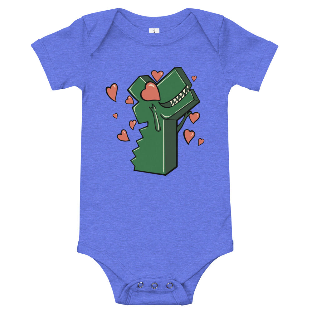 Effie the Love Dino onesie