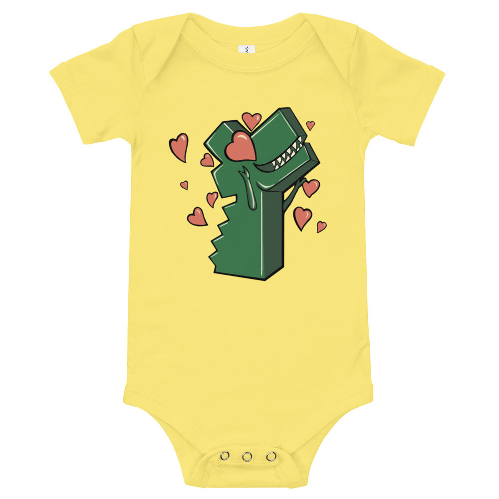 Effie the Love Dino onesie